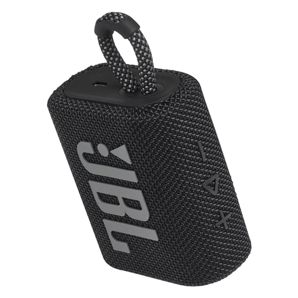 JBL Go 3 Portable Waterproof Speaker BLACK : Wireless Bluetooth Streaming, IP67 Waterproof / Dustproof, 5 Hrs Playtime
