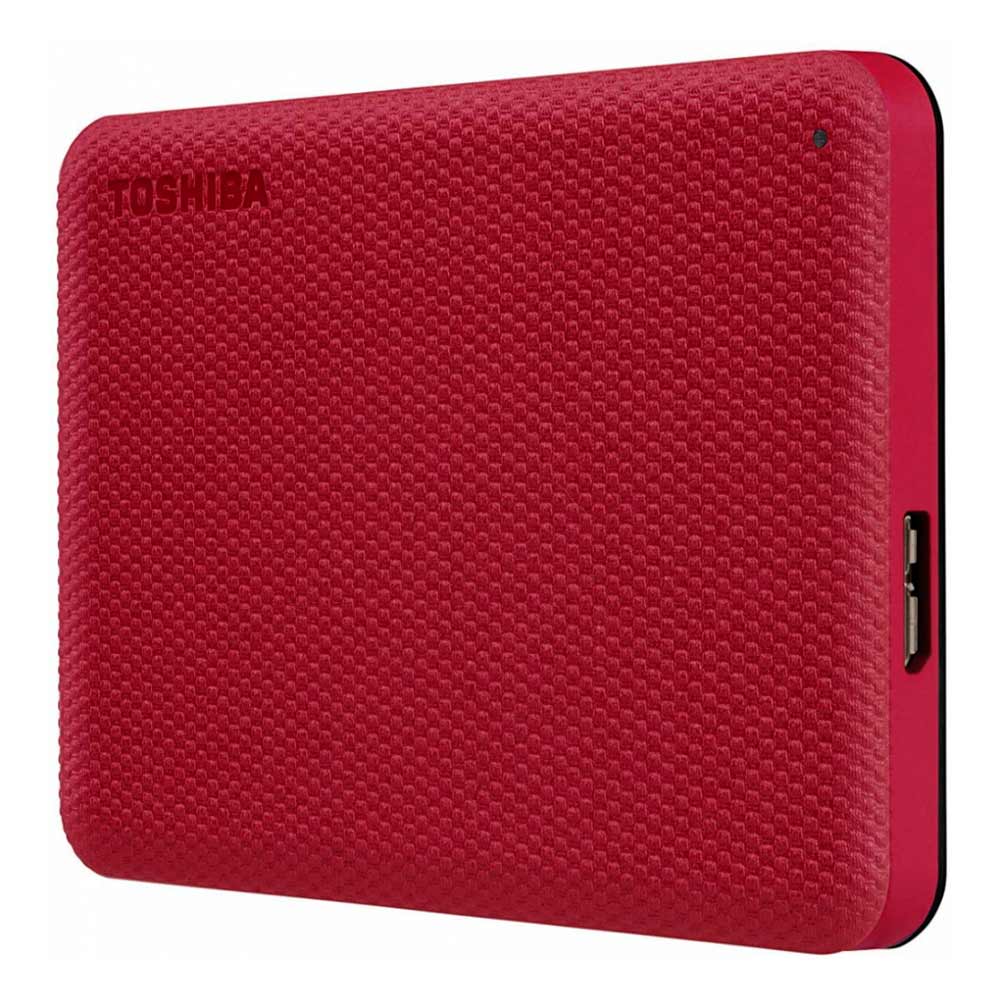 Disco Duro Externo Toshiba Canvio Advance - 4TB - USB 3.0 - Windows/Mac - Rojo