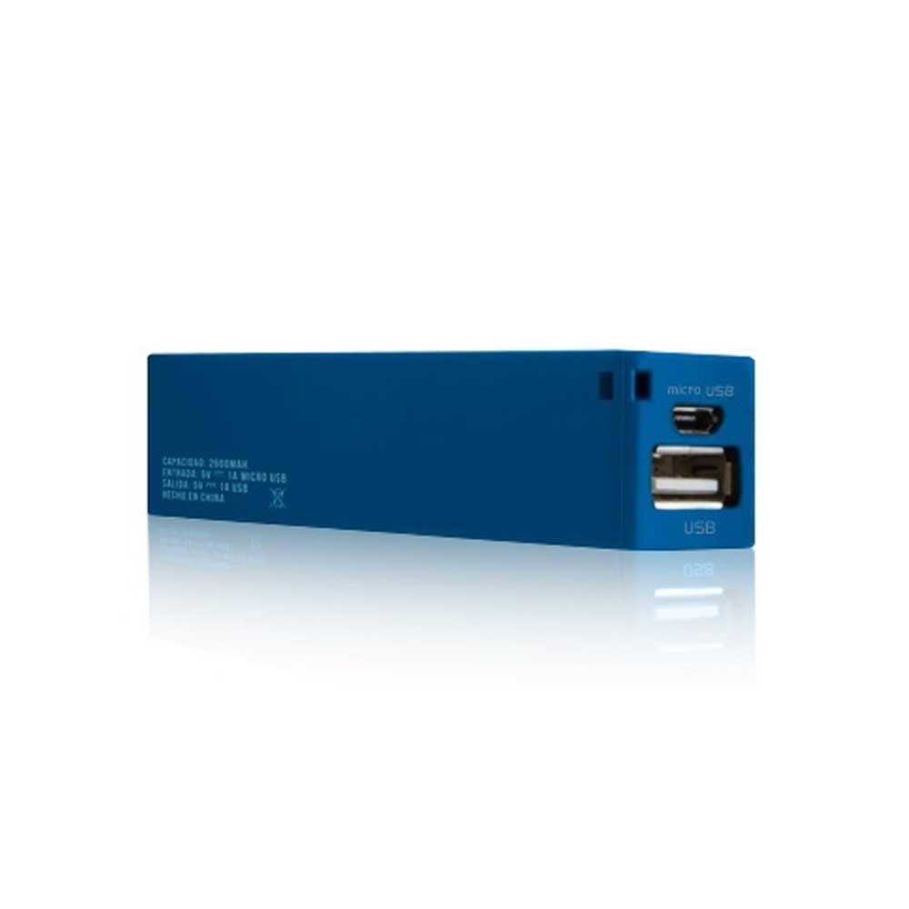Cargador Portátil Acteck PowerBank PWPB-202, 2600mAh, Azul