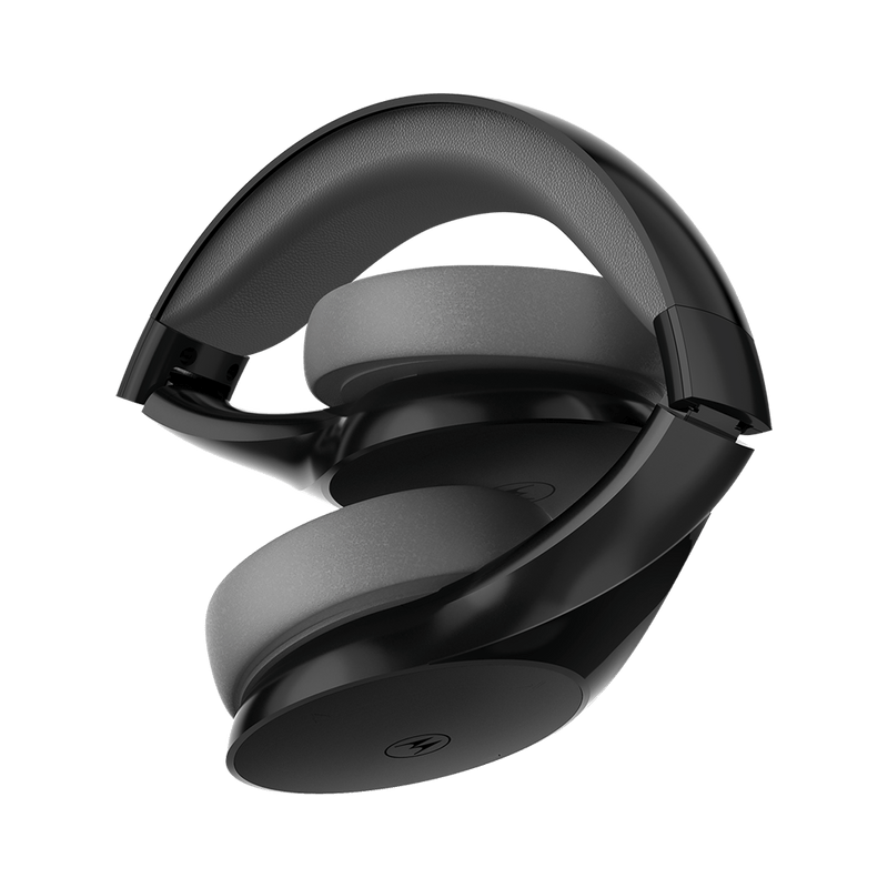 MOTOROLA XT500+ WIRELESS OVER-EAR HEADPHONES W/ MIC - BLACK (MOTOXT500+BK)