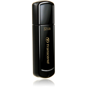 Unidad flash Transcend JetFlash 350 - 32 GB - USB 2.0 - Negro