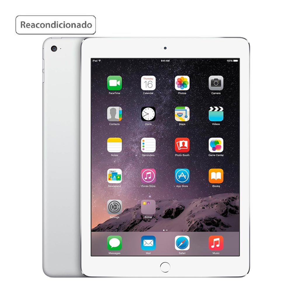 Apple iPad Air 2 MH2V2LL/A -16GB Wi-Fi + Celular Plata Grado B (Reacondicionado)