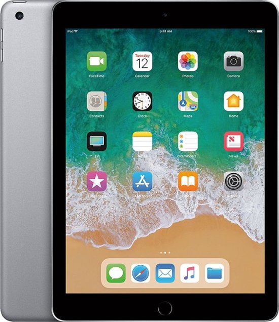 Apple iPad 6ta Gen, 32GB - Gris Espacial + Cable Lightning
