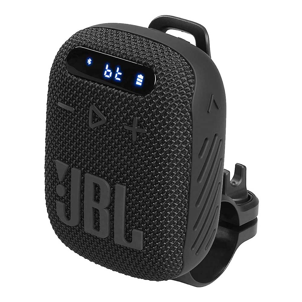 JBL Wind 3 Altavoz Bluetooth portátil y radio sintonizador FM para manubrio de bicicleta