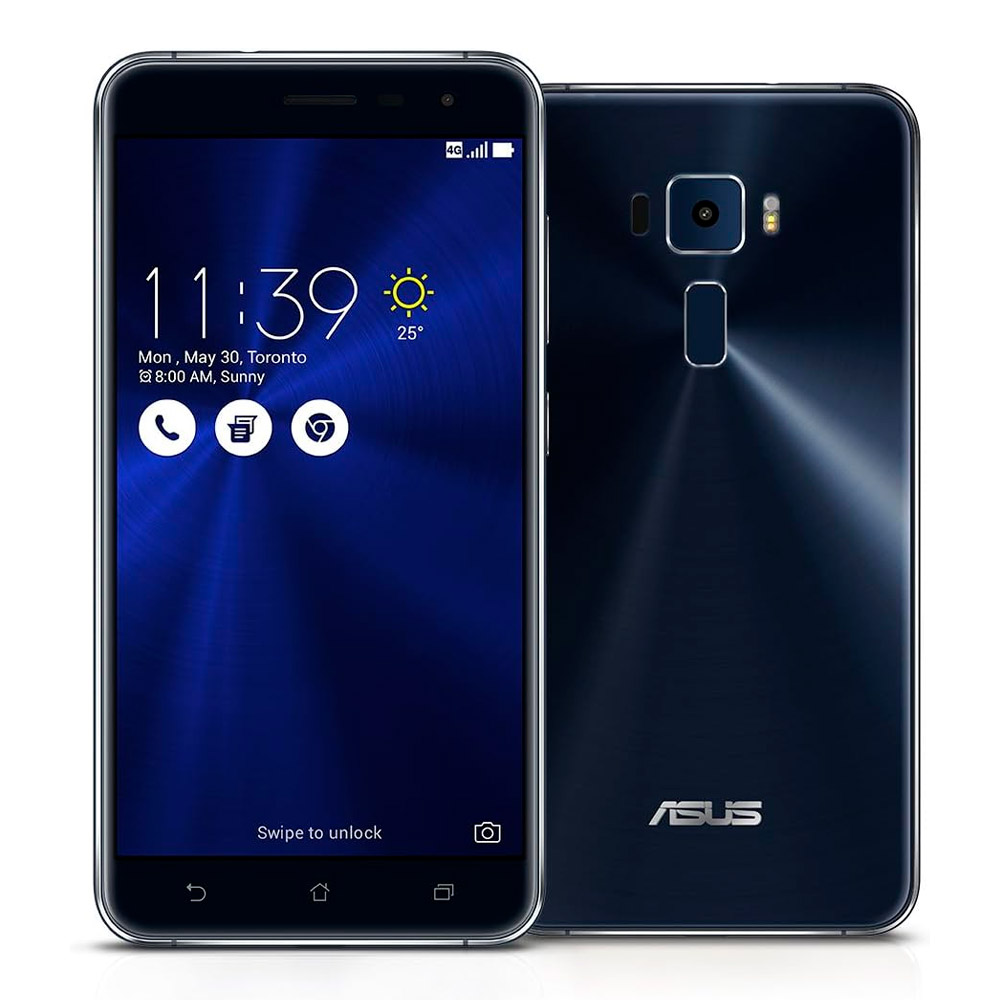 Asus ZE552KL-S625-4G64G-DB Smartphone ZenFone 3 de 5.5", Wi-Fi, 4G, Cámara 16Mp, 4GB RAM, 64GB, Android 6.0 Marshmallow, Color Azul Obscuro
