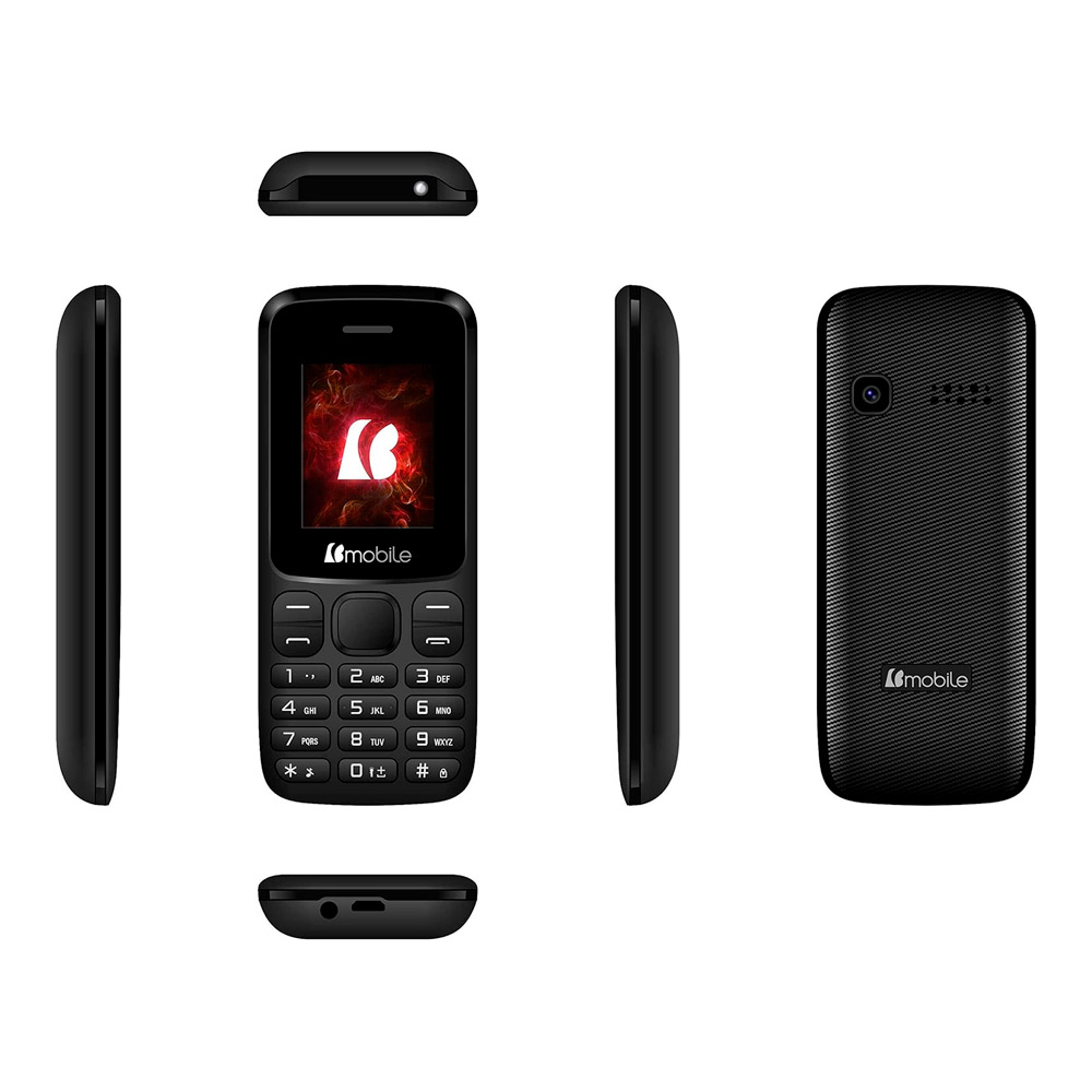 Bmobile Telefono Celular K383 Liberado SMS y Llamadas Dual SIM 2G Desbloqueado con Radio 32 MB Negro