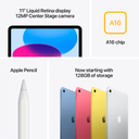 Apple iPad A16 128GB 11" Liquid Retina Wi-Fi 6 Touch ID Azul