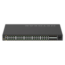 NETGEAR AV Line M4250-40G8XF-PoE+ – Switch Administrable con 40 Puertos Gigabit PoE+, 8 Puertos 10G SFP+, 960W PoE, Optimizado para Audio/Video sobre IP – Rackmount
