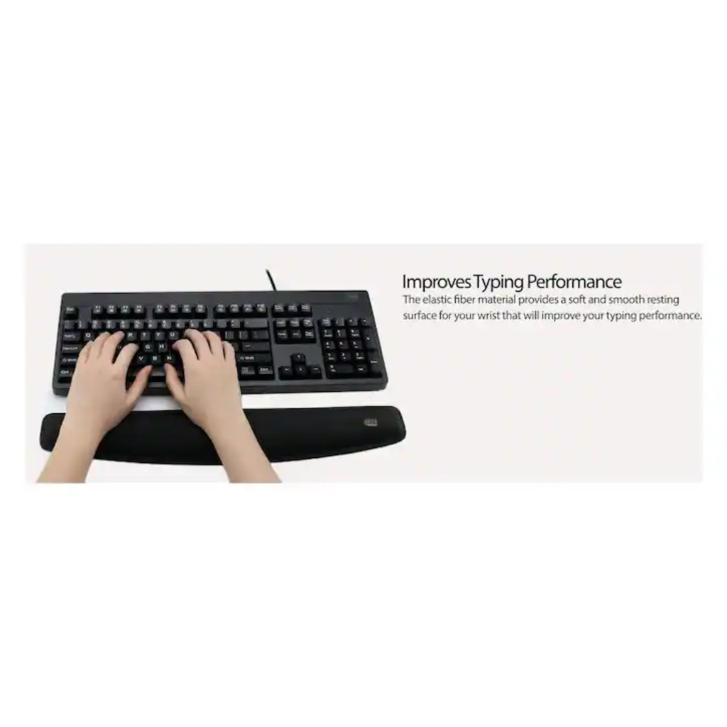 Adesso Descanso de Muñeca Memory Foam para Teclado Ergonómico Negro