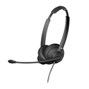 Auriculares USB con tecnología de reducción de reído por IA y cancelación de ruido (ENC), ultralivianos (72gr), controlador en línea con indicador LED