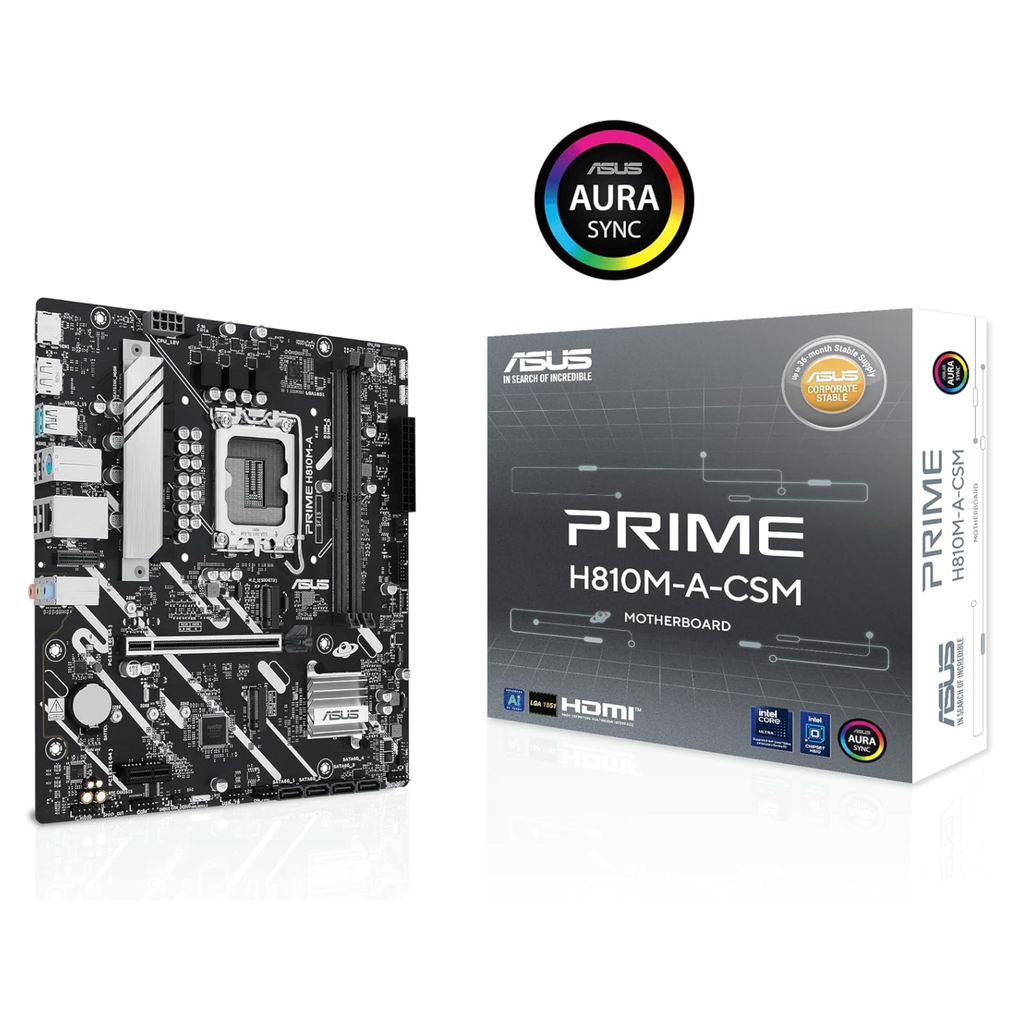 ASUS PRIME H810M-A-CSM Tarjeta Madre DDR5 Micro ATX Intel