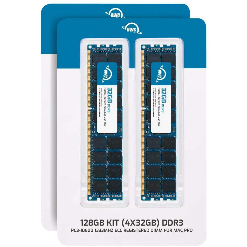 OWC Kit de Memoria 128GB (4×32GB) DDR3 1333MHz PC3-10600 – SDRAM para Workstations y Mac Pro (Nuevo)