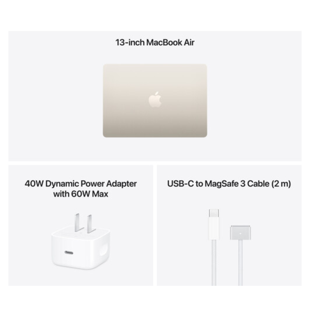 Apple MacBook Air 13" (2026) – Chip M5, 512GB SSD, 16GB RAM, Starlight