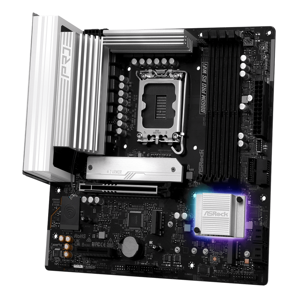 ASRock B860M Pro RS Tarjeta Madre DDR5 Micro ATX Intel
