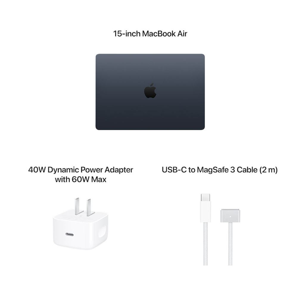 Apple MacBook Air 15" (2026) – Chip M5, 512GB SSD, 16GB RAM, Midnight