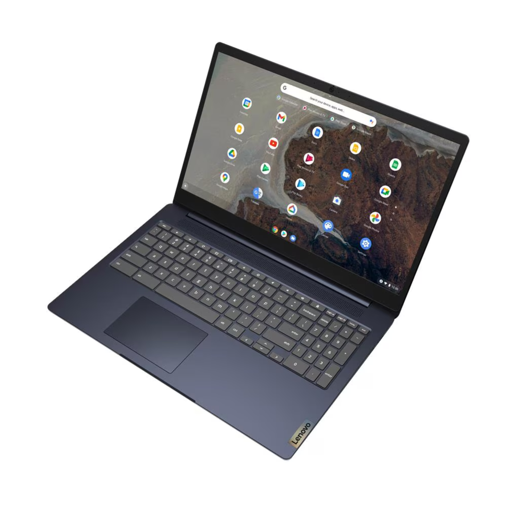 Lenovo 3i Chromebook 15.6″ FHD – Intel Celeron N4500, 4GB RAM, 64GB eMMC, ChromeOS, Arctic Grey