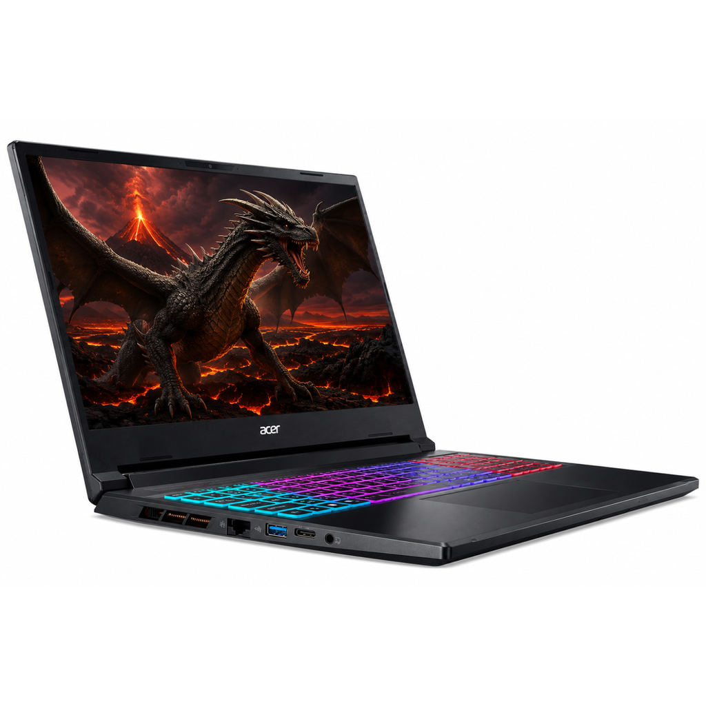 Laptop Gamer Acer Nitro V 16S AI - Ryzen 7, RTX 5070 8GB, 16GB RAM, 1TB SSD, Pantalla 16" WQXGA 180Hz, Windows 11 - Obsidian Black