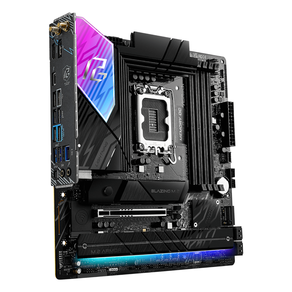 ASRock B860M Lightning WiFi Tarjeta Madre DDR5 Micro ATX WiFi