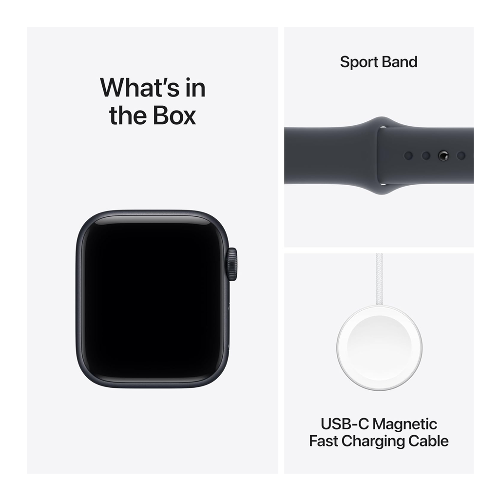 APPLE WATCH SE 3 GPS 40MM MIDNIGHT ALUMINUM  CASE WITH MIDNIGHT SPORT BAND - S/M 