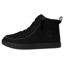 BILLY Footwear Toddler Harmon Sneakers - Black 7T: Zipper & Lace Up, Cushioned Insole, Non Marking Sole