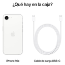 Apple iPhone 16E 128GB Blanco Dual SIM eSIM + Física India Open Box