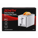 Zenith 77499 - Tostador de 2 Rebanadas con Ranuras Extra Anchas, Acero Inoxidable con Ajuste de Dorado y Bandeja de Migas Removible