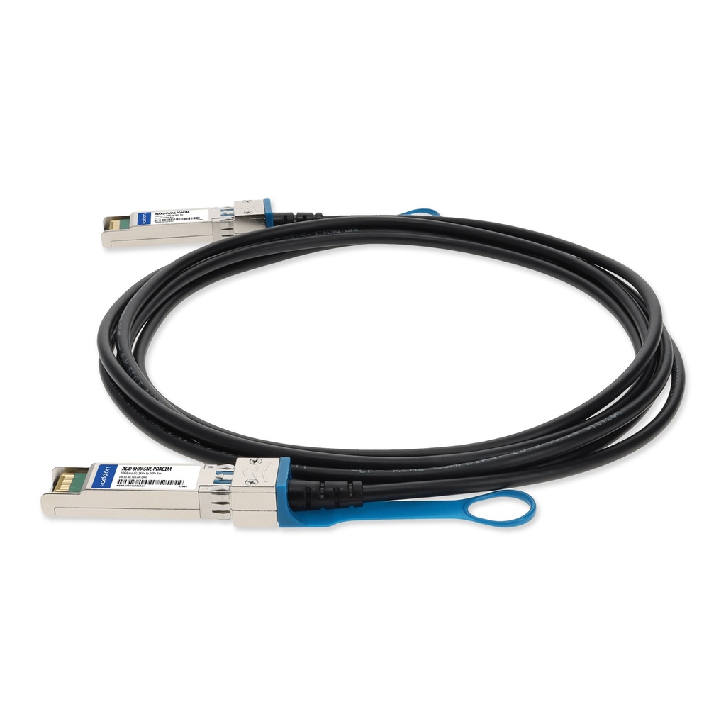 Cable de conexión directa SFP+ a SFP+ 10GBase-CU compatible con TAA de HP® 487652-B21 a Netgear® AXC761 (Twinax pasivo, 1 m)