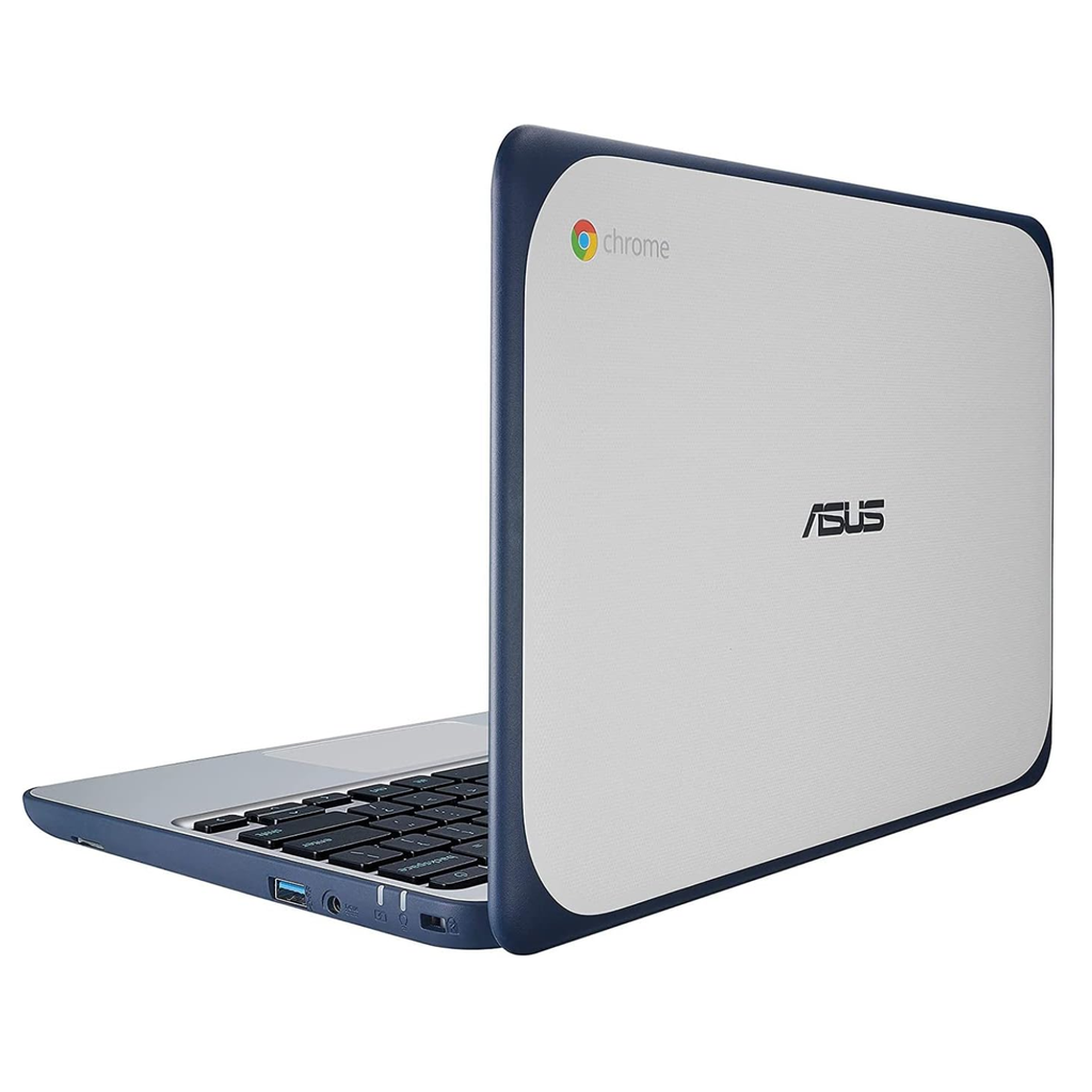 Asus Chromebook C202 11.6" HD - Intel Celeron N3060, 4GB RAM, 16GB Flash, ChromeOS - Blue/Silver (Grado A)
