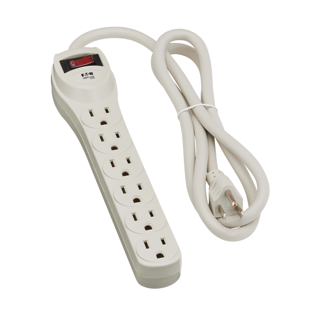 Regleta Industrial Tripp Lite Waber 6 Tomas NEMA 5-15R - Carcasa Metálica, Cable 1.2m (4ft)