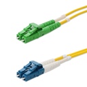 Cable de conexión de fibra SMF, dúplex, OS2, OFNR (con clasificación vertical), amarillo, ALC a LC, 2 m (Reacondicionado)