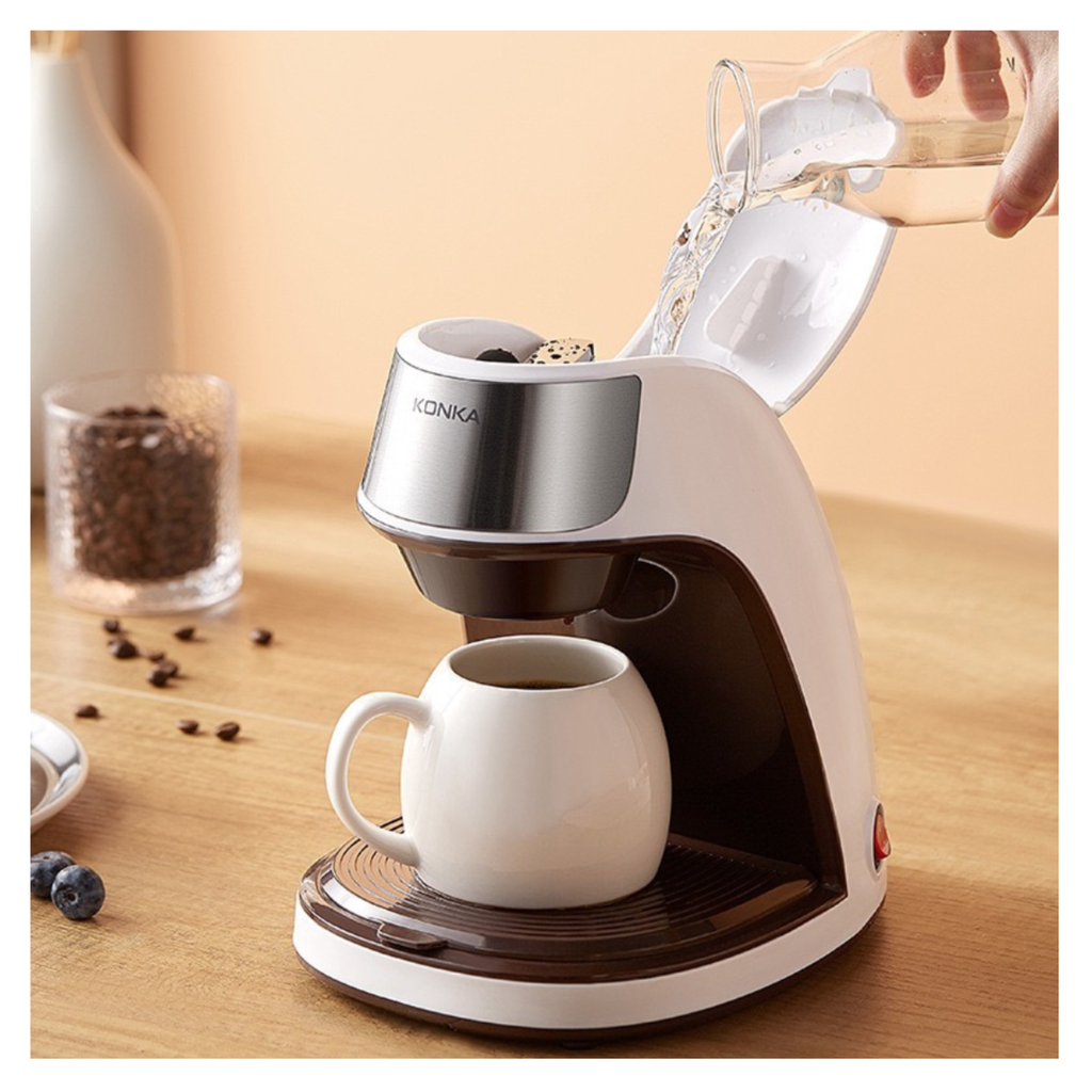 Cafetera de Goteo Eléctrica para Café Caliente y Uso Diario