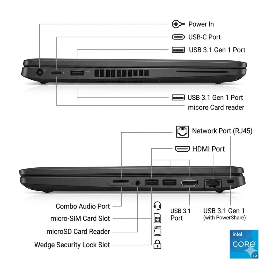 Dell Latitude 5400 14" FHD Intel Core i5 8GB RAM 256GB SSD Windows 11 (Reacondicionado) 