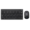Adesso WKB-1100CB Mini Teclado y Mouse Inalámbricos Resistentes Derrames