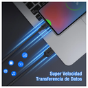Cable USB-A a USB-C 1 Metro 2.1A Carga Rápida y Transferencia de Datos Color Negro