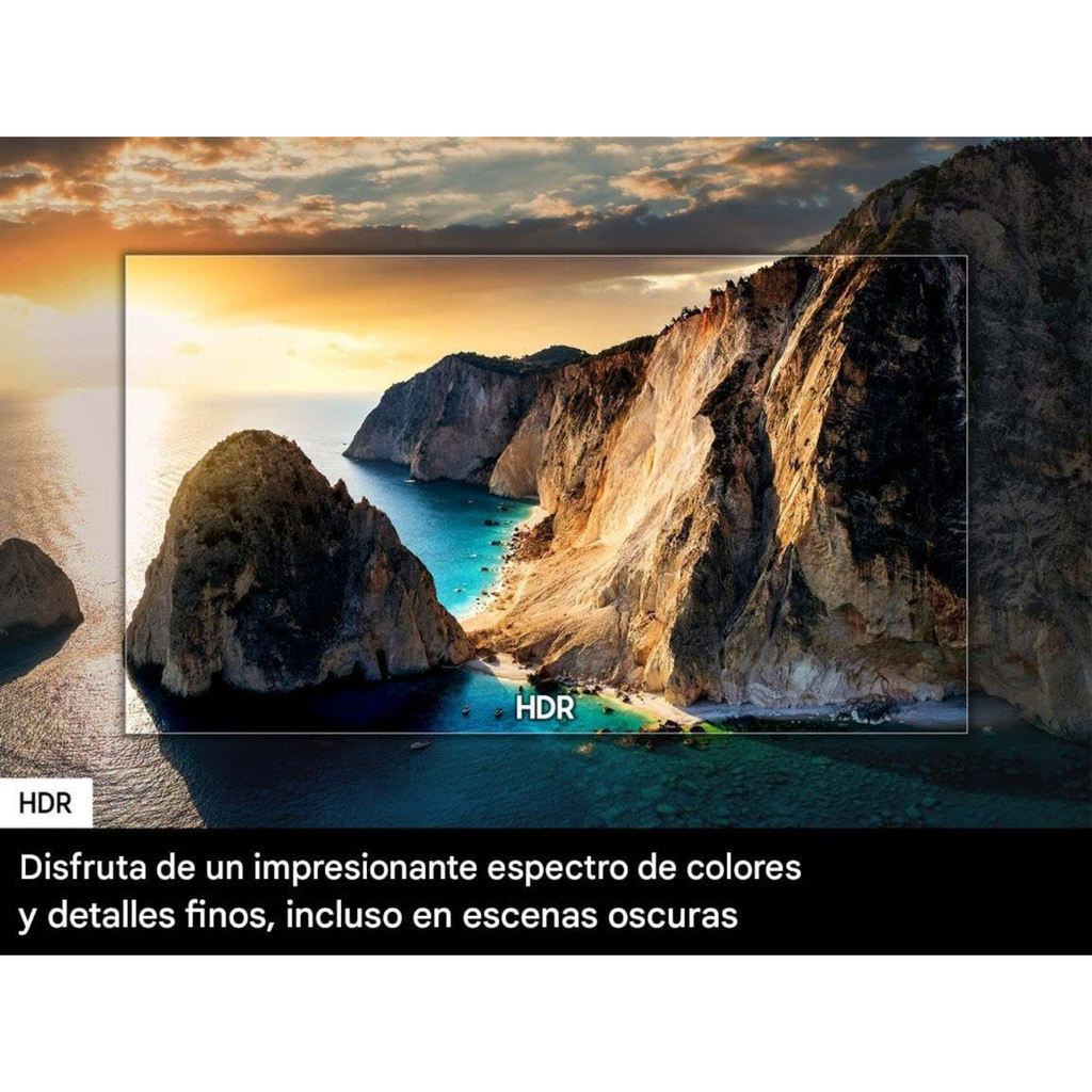 Samsung UN43DU7200BXZA 43" Crystal UHD 4K Smart TV – HDR, Tizen OS, AirSlim Design, Wi-Fi – Refurbished