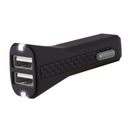 Cargador de Carro Xentris 3.4A Dual USB Negro - Carga Rápida para Smartphone y Tablet