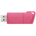 Memoria USB 64GB Kingston DataTraveler Exodia M | USB 3.2 Gen 1 | Rosa | Diseño Slider | Nuevo Sellado | Para Laptops, Tablets y Video 4K