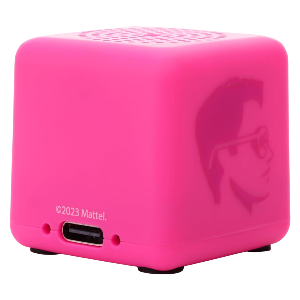 Bitty Boomers Barbie y Ken Bitty Box Bocina Bluetooth Portátil Llavero Oficial Mattel