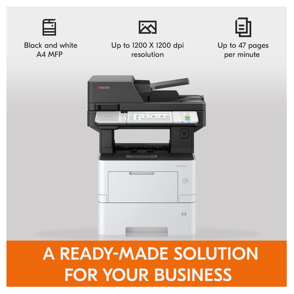Multifuncional Kyocera ECOSYS MA4500ix - Láser Monocromo 47 ppm, Dúplex, Red, Pantalla Táctil 7" (NUEVA)