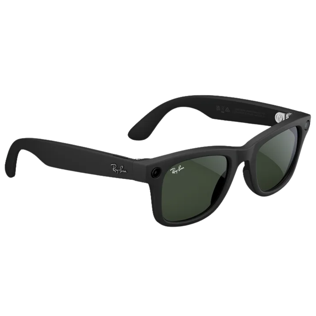 Ray-Ban Meta Wayfarer Gen 1 Smart Glasses IA Transitions® Negro Mate Lentes Clear a Graphite Green