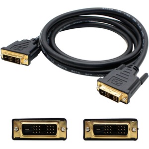 Cable de v&iacute;deo AddOn - 6 pies DVI - para Dispositivo de V&iacute;deo, Monitor, TV, Portátil, Proyector - 5