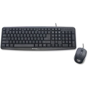 Teclado y ratón Verbatim Slimline - QWERTY - 1 Paquete(s)