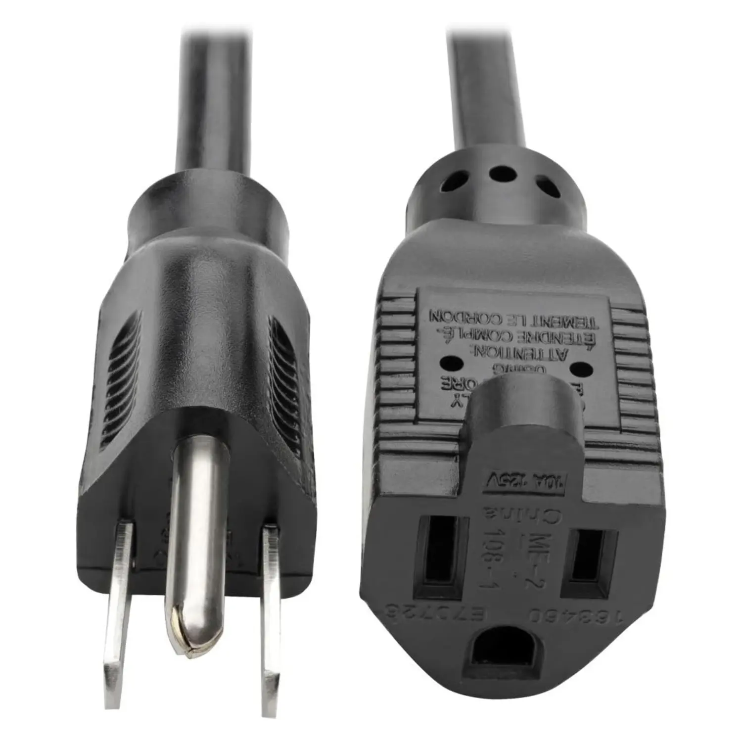 Tripp Lite P022-006 (Open Box) - Cable de Extensión de Alimentación de 6 pies (1.8m), 18 AWG, 10A, NEMA 5-15P a 5-15R