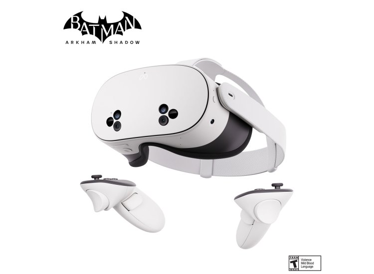Meta Quest 3S Visor VR 128GB Bundle Batman Arkham Shadow Blanco