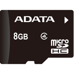 Memoria Flash Adata, 8GB MicroSDHC Clase 4, con Adaptador