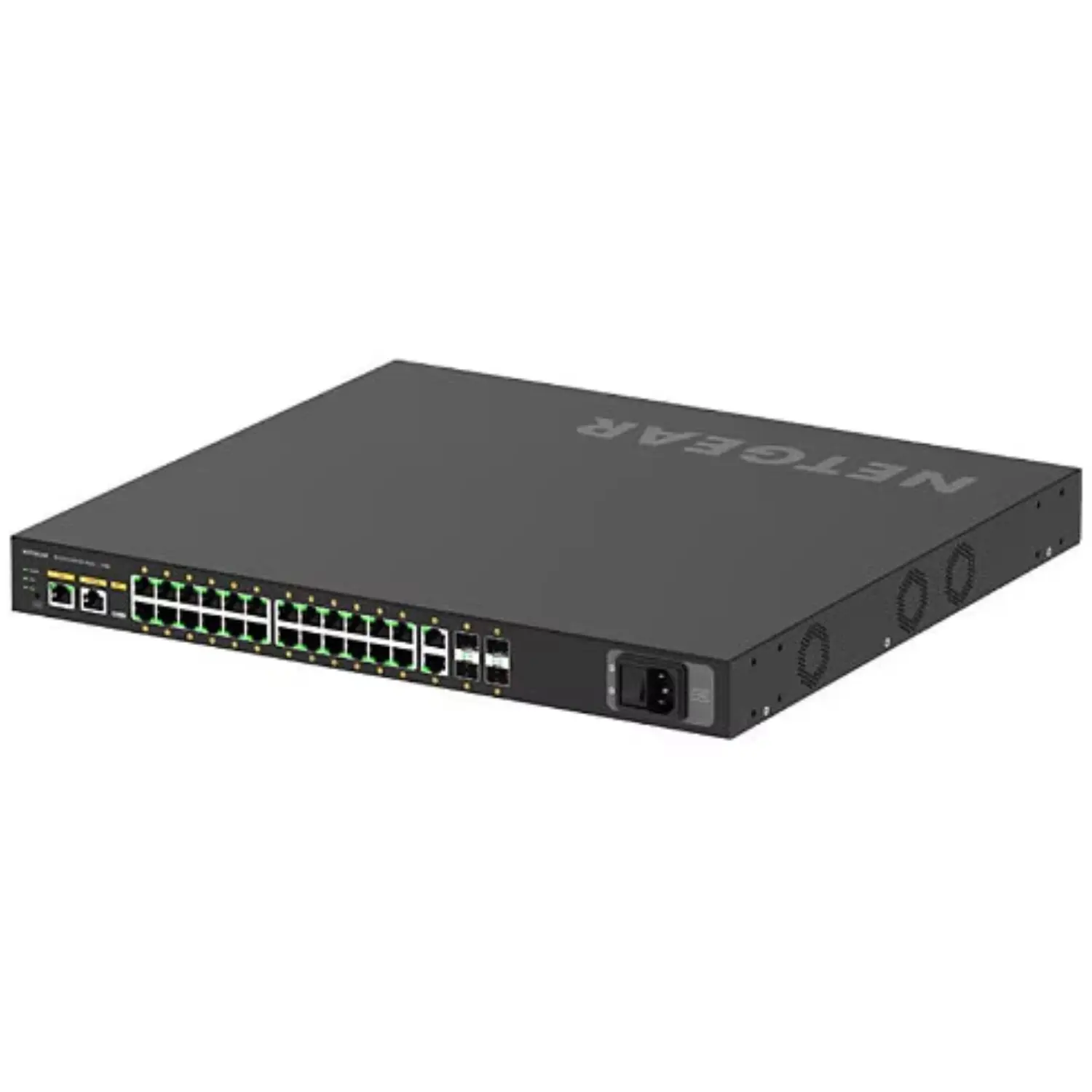 Switch NETGEAR ProAV M4250-26G4F-PoE+ | AV Line Managed | 24 Puertos Gigabit PoE+ (300W) | 4 Puertos SFP | Optimizado para Dante y NDI | Nuevo