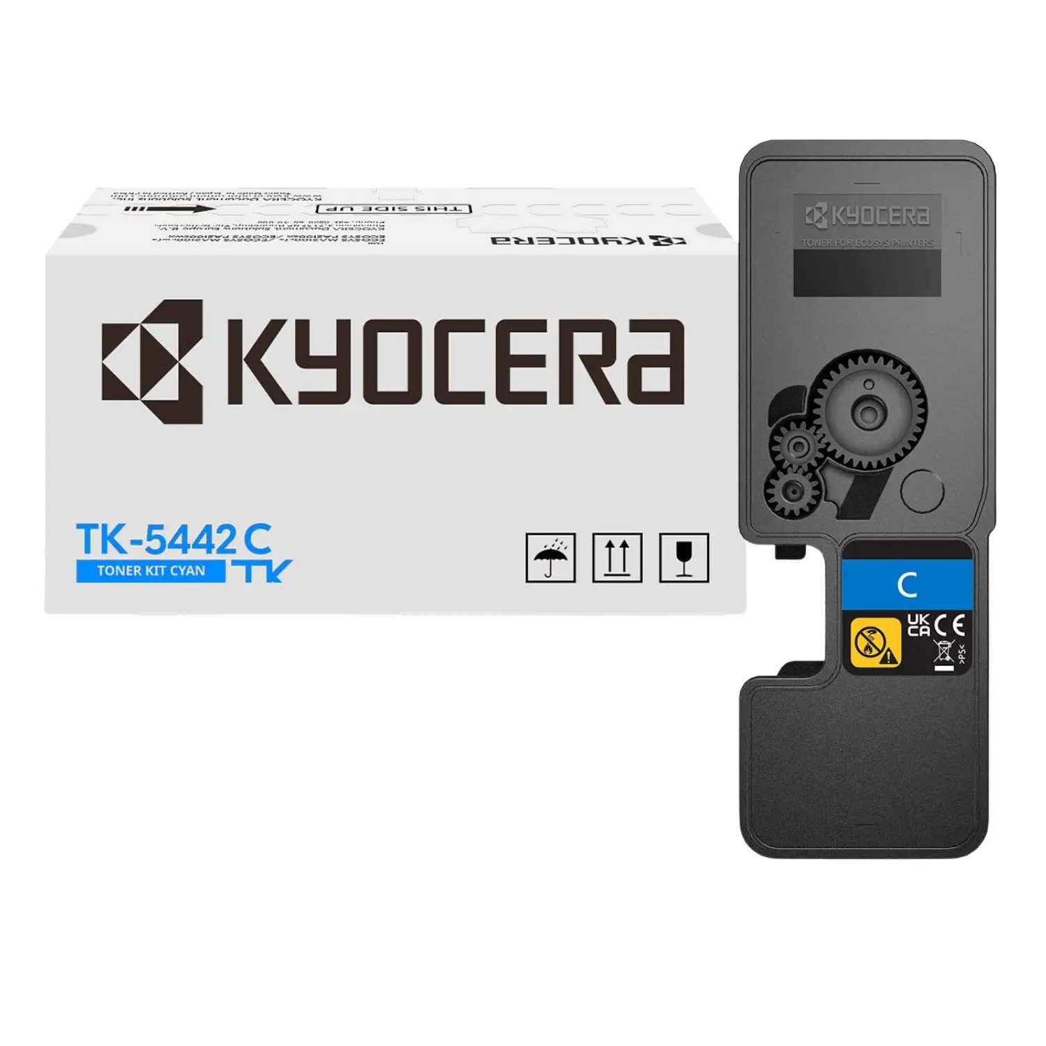 Tóner Kyocera TK-5442C Cian Original Alto Rendimiento 2,400 Páginas para ECOSYS MA2100cfx PA2100cwx