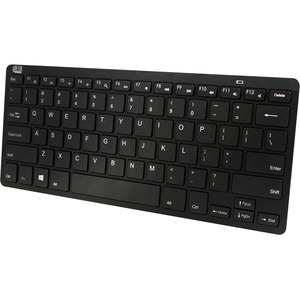 Teclado Adesso SlimTouch - Inalámbrico Conectividad - USB Interfaz - Ingl&eacute;s (EEUU) - QWERTY Diseño - Negro