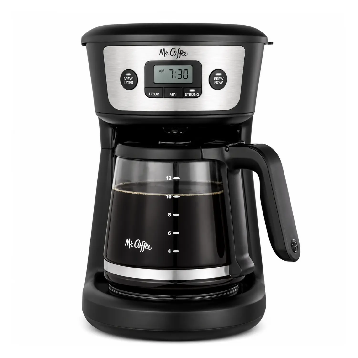 Mr. Coffee Cafetera 12 Tazas Preparación Clásica Automática Negro