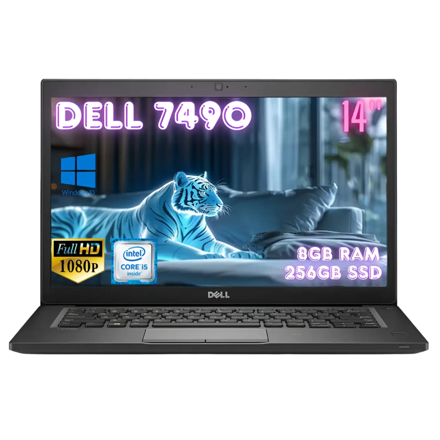 [DE7490-i5-8-256/RFB] Dell Latitude 7490 14" FHD - Intel Core i5-8th Gen, 8GB RAM, 256GB SSD, Win 11 Pro, Teclado Retroiluminado (Grado A)